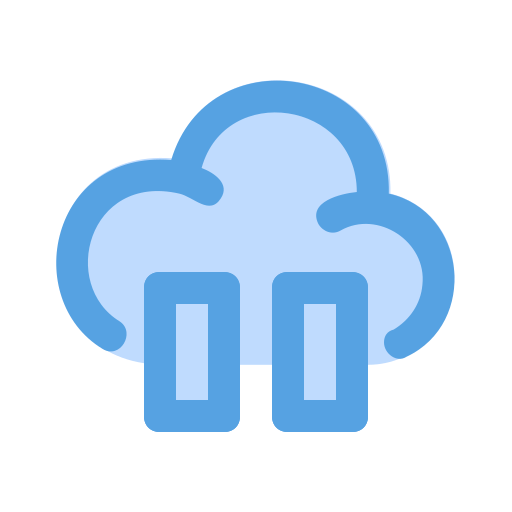 données cloud Generic Blue Icône