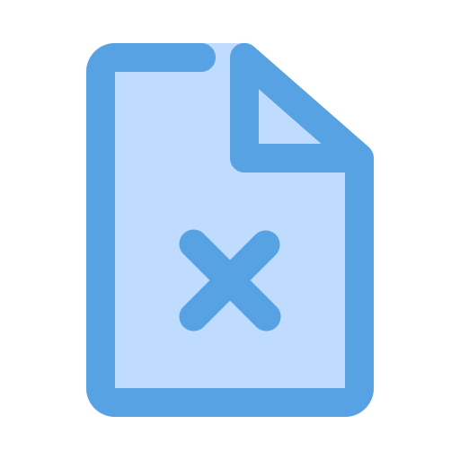 ファイルを削除する Generic Blue icon