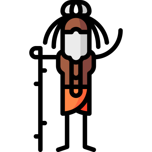 sadhu Puppet Characters Lineal Color icon
