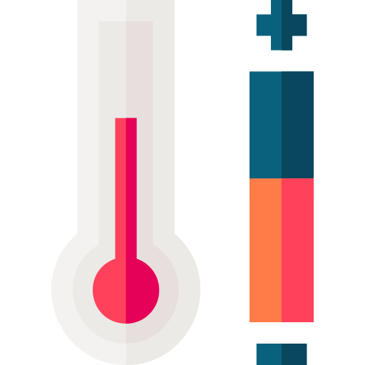 Temperature control Basic Straight Flat icon