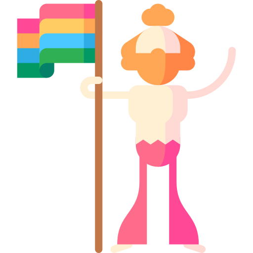 homosexuell Puppet Characters Flat icon