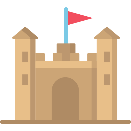 castello di sabbia Special Flat icona