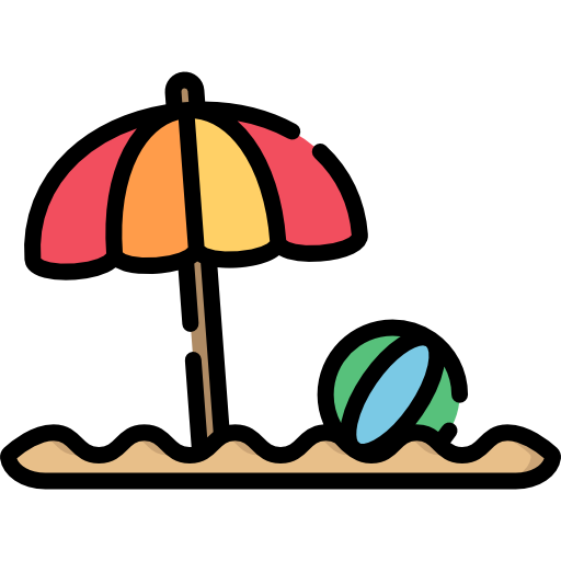 Sun umbrella Special Lineal color icon