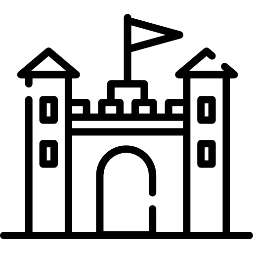 castello di sabbia Special Lineal icona