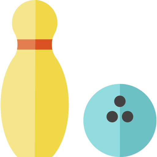 Bowling Basic Straight Flat icon
