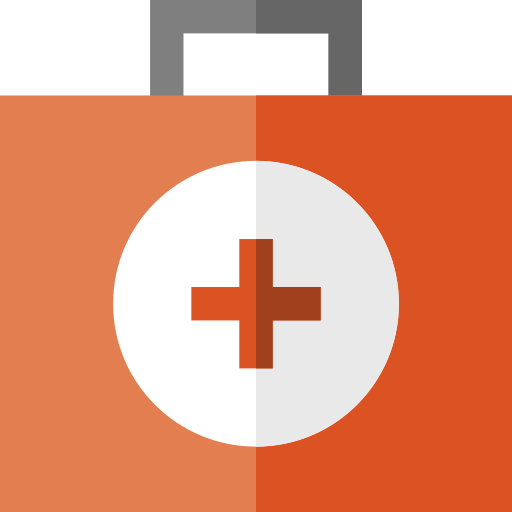 kit de primeros auxilios Basic Straight Flat icono