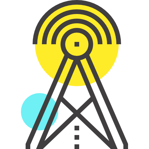 antenna Maxim Flat Two Tone Yellow and Blue icona