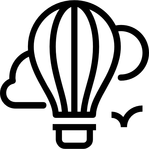 heißluftballon Maxim Flat Lineal icon