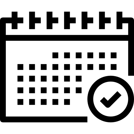 kalender Maxim Flat Lineal icoon