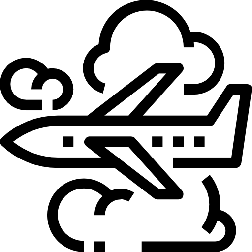 Plane Maxim Flat Lineal icon
