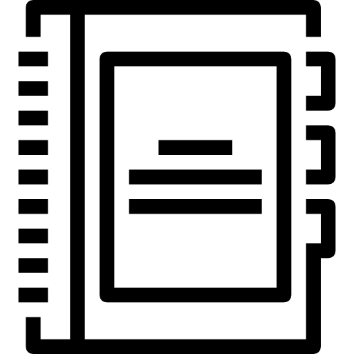Notebook Maxim Flat Lineal icon