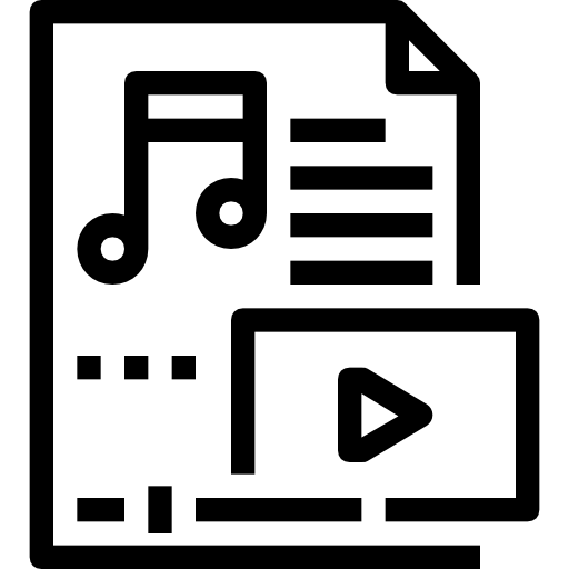 Music Maxim Flat Lineal icon