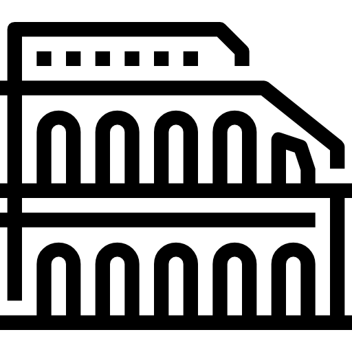 koloseum Maxim Flat Lineal ikona