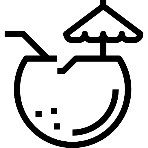 Coconut Maxim Flat Lineal icon