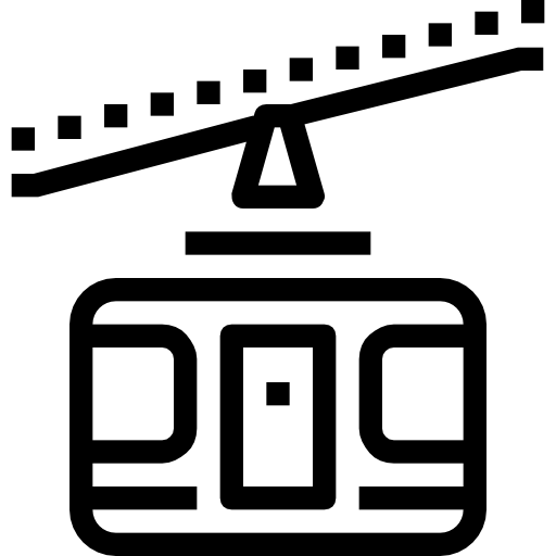 Cable car Maxim Flat Lineal icon