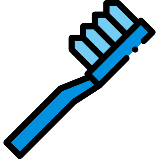 Toothbrush Detailed Rounded Lineal color icon