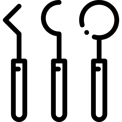 Инструменты стоматолога Detailed Rounded Lineal иконка