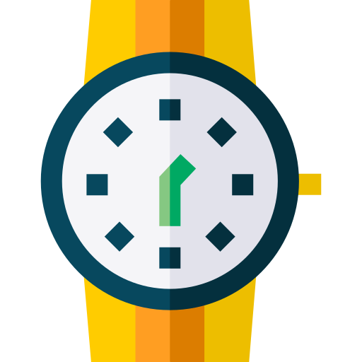 reloj de pulsera Basic Straight Flat icono