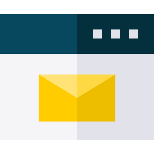 e-mail Basic Straight Flat Icône