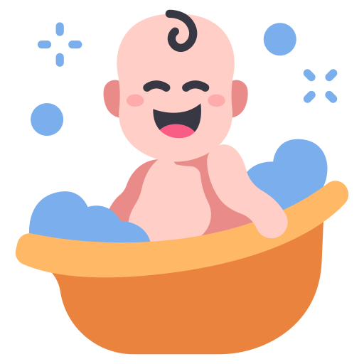wanienka do kąpieli dla niemowląt MaxIcons Flat ikona