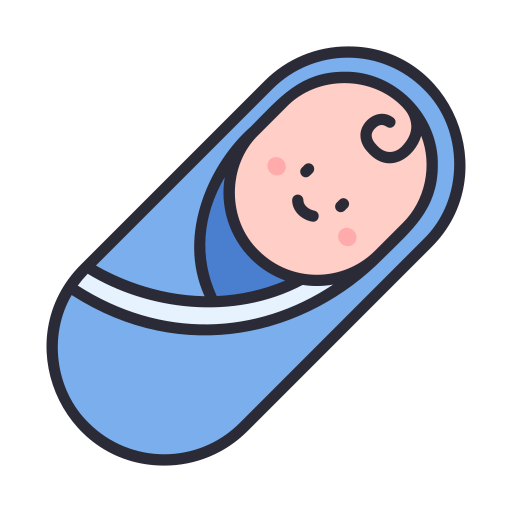 Новорожденный MaxIcons Lineal color иконка