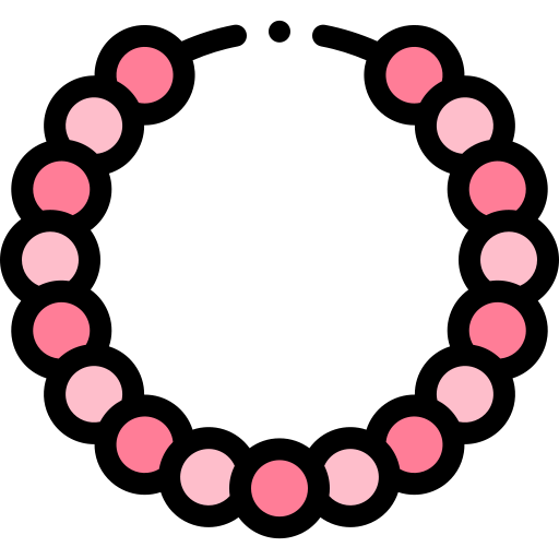 Ожерелье Detailed Rounded Lineal color иконка