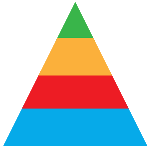 grafico a piramide Generic Flat icona