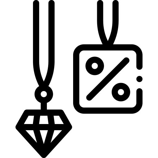 korting Detailed Rounded Lineal icoon