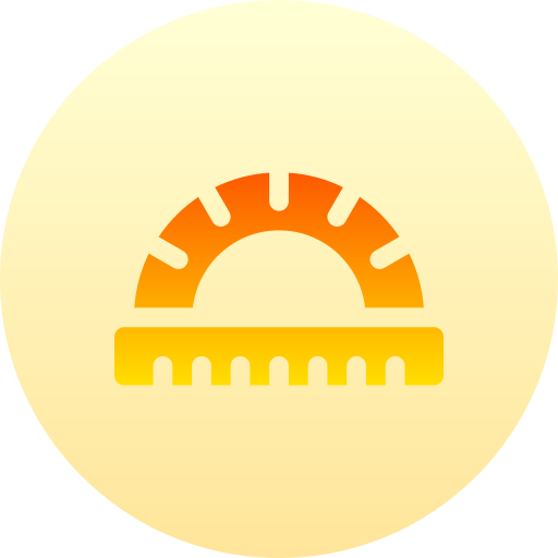 分度器 Basic Gradient Circular icon