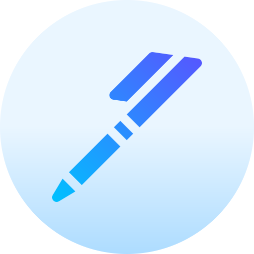 pen Basic Gradient Circular icoon