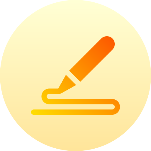 Pencil Basic Gradient Circular icon