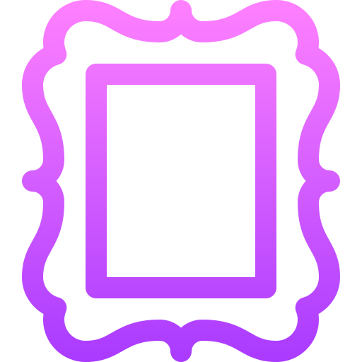 ramka na zdjęcia Basic Gradient Lineal color ikona