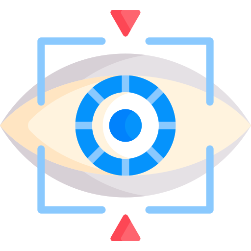 Eye scan Special Flat icon