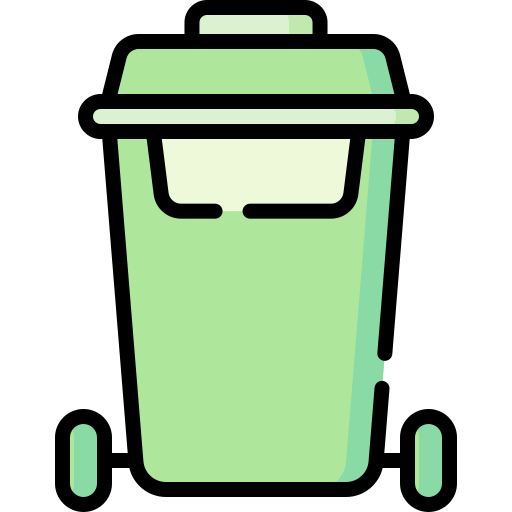 contenedor de basura Special Lineal color icono