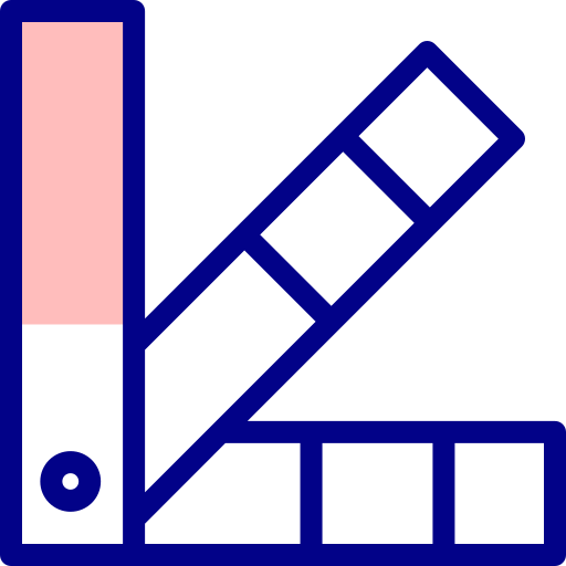 paleta de color Detailed Mixed Lineal color icono