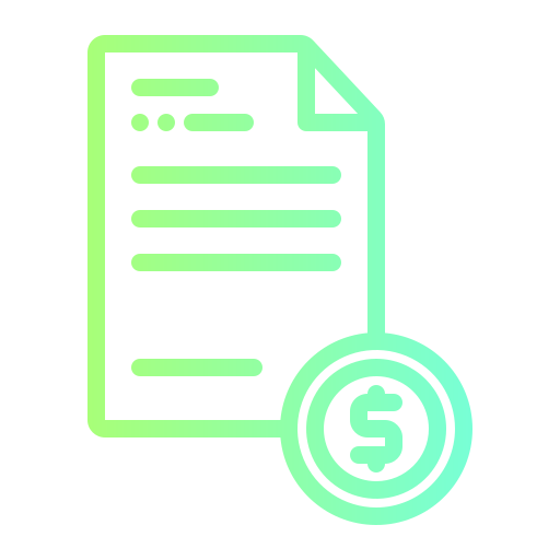 Invoice Generic Gradient icon