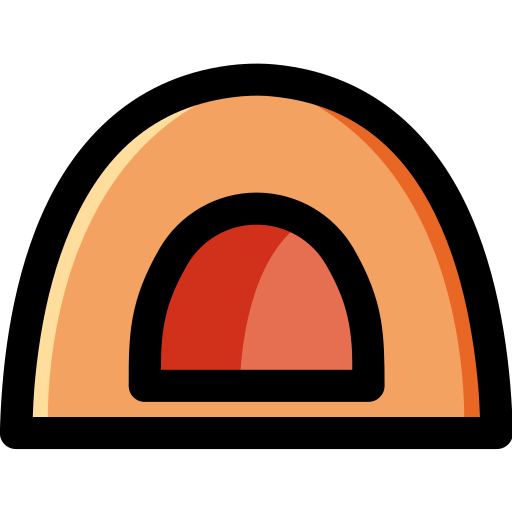 キャンプ Generic Outline Color icon