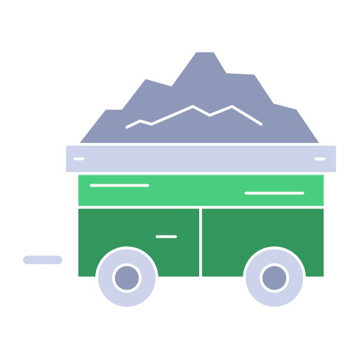 carro de mina Generic Flat icono
