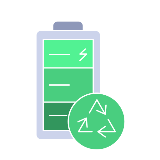 bateria ecológica Generic Flat Ícone