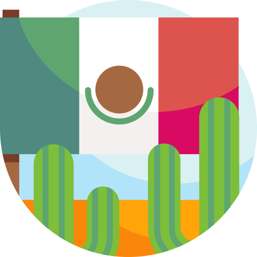 meksyk Detailed Flat Circular Flat ikona