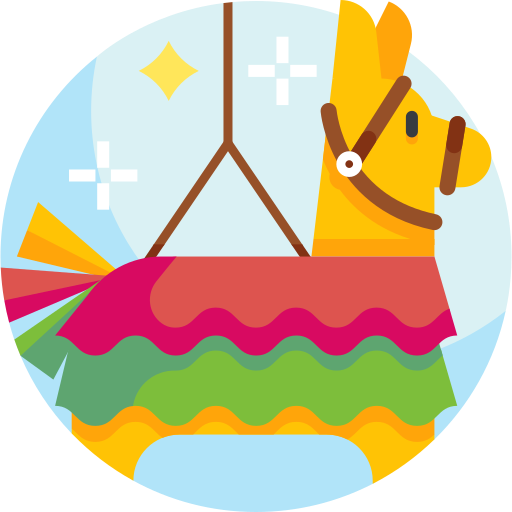 piñata Detailed Flat Circular Flat icono