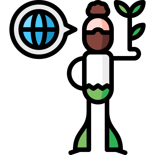 Ecologist Puppet Characters Lineal Color icon