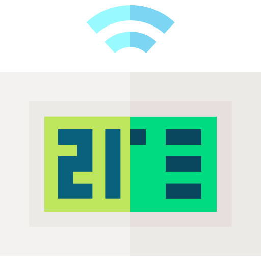 Thermostat Basic Straight Flat icon