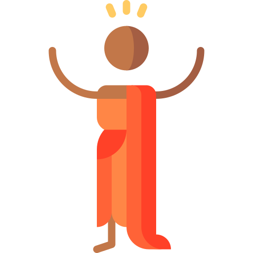 Buddhist Puppet Characters Flat icon