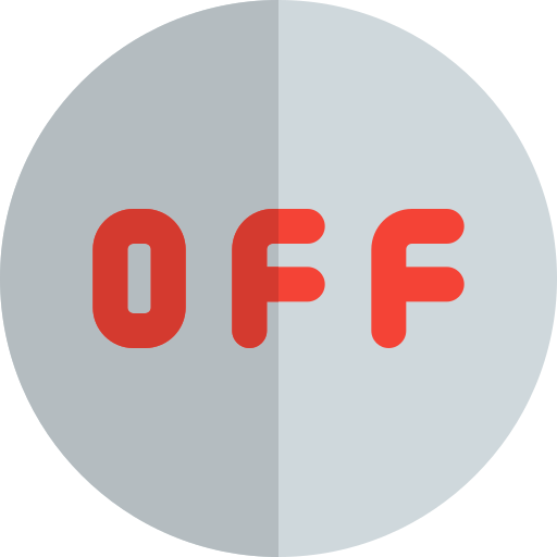 Off Pixel Perfect Flat icon