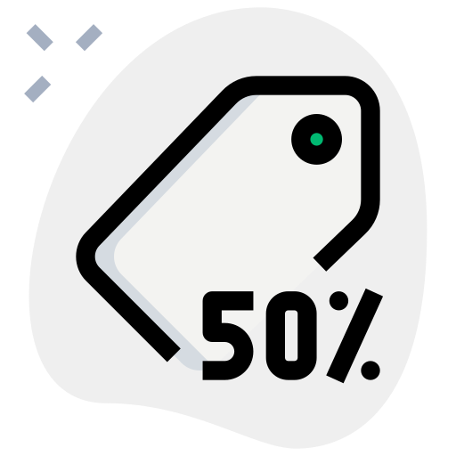 50 percento Generic Rounded Shapes icona