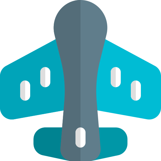 Airplane Pixel Perfect Flat icon