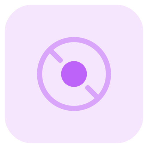 Compact disk Pixel Perfect Tritone icon
