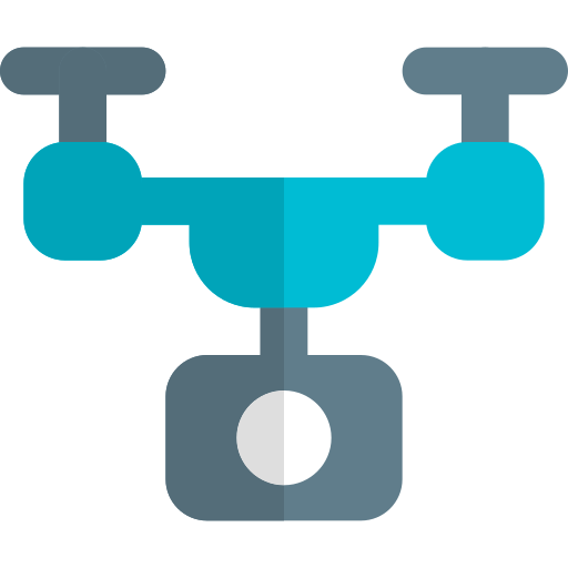 Drone delivery Pixel Perfect Flat icon