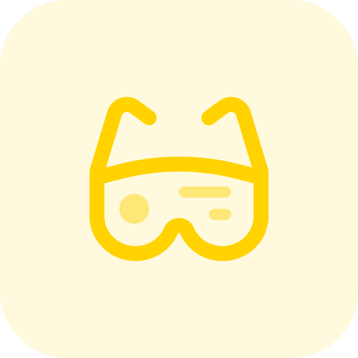Smart glasses Pixel Perfect Tritone icon